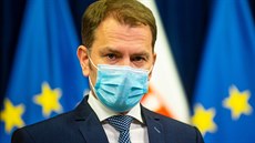 Slovenský předseda vlády Igor Matovič (3. dubna 2020) Slovenský předseda vlády Igor Matovič (3. dubna 2020)