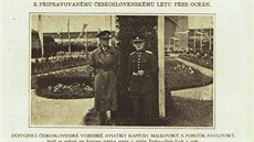 tábní kapitán Frantiek Malkovský a poruík Ludvík Pavlovský, obrázek z...