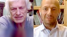 Neurochirurg Vladimír Beneš (vlevo) a novinář Martin Moravec Neurochirurg Vladimír Beneš (vlevo) a novinář Martin Moravec