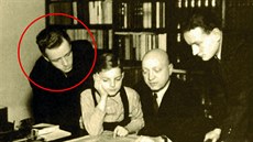 Emanuel Moravec se svými syny. Zcela vlevo stojí Jurij Moravec. Emanuel Moravec se svými syny. Zcela vlevo stojí Jurij Moravec.