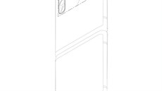 Prmyslový vzor nástupce Samsungu Galaxy Z Flip.