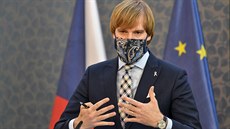 Ministr zdravotnictví Adam Vojtěch na tiskové konferenci po jednání vlády (7.... Ministr zdravotnictví Adam Vojtěch na tiskové konferenci po jednání vlády (7....