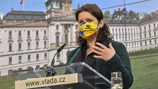 Ministryn práce a sociálních vcí Jana Maláová po jednání vlády (7. kvtna...