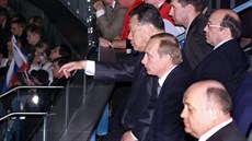 Ruský prezident Vladimir Putin sleduje utkání s Francií na mistrovství světa... Ruský prezident Vladimir Putin sleduje utkání s Francií na mistrovství světa...