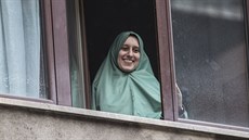 Italská humanitární pracovnice Silvia Romano se po 18 měsících v zajetí... Italská humanitární pracovnice Silvia Romano se po 18 měsících v zajetí...