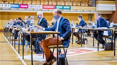 V českobudějovické sportovní hale volejbalisty nahradili na palubovce... V českobudějovické sportovní hale volejbalisty nahradili na palubovce...