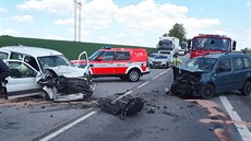 Při další čelní srážce u Vílance na Jihlavsku se zranili tři lidé. Provoz na... Při další čelní srážce u Vílance na Jihlavsku se zranili tři lidé. Provoz na...