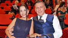 Michaela Kuklová a její pítel Josef Wittner (premiéra muzikálu arodjka...