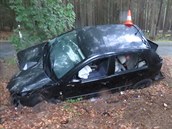 Řidič Škody Fabie havaroval mezi obcemi Cep a Majdalena. Místo nehody opustit a... Řidič Škody Fabie havaroval mezi obcemi Cep a Majdalena. Místo nehody opustit a...