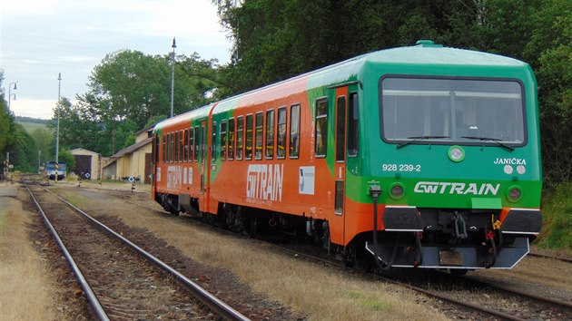 Motorov jednotka 928.239 spolenosti GWTR ek v Bl nad Radbuzou na zpten vkon do Plzn.