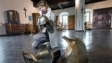 Nové expozice na hradě Seeberg. Rytířský sál budou nově zdobit i součásti... Nové expozice na hradě Seeberg. Rytířský sál budou nově zdobit i součásti...