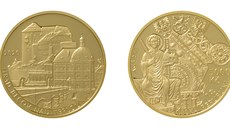 Jedna z pamětních zlatých mincí edice Hrady, které vydává Česká národní banka,... Jedna z pamětních zlatých mincí edice Hrady, které vydává Česká národní banka,...