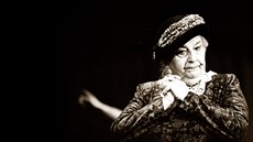 Stella Zázvorková při zkoušce v divadle ABC v dubnu 1997 Stella Zázvorková při zkoušce v divadle ABC v dubnu 1997