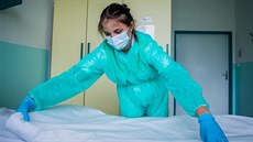 Studentka při přípravách na maturitu stále pomáhá na interně v... Studentka při přípravách na maturitu stále pomáhá na interně v...