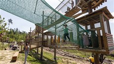 V olomoucké zoologické zahradě na Svatém Kopečku znovu otevřelo lanové centrum... V olomoucké zoologické zahradě na Svatém Kopečku znovu otevřelo lanové centrum...