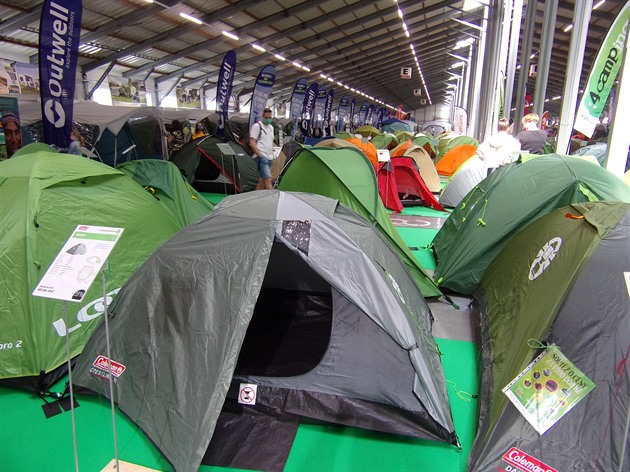 Největší prodejní výstava stanů a vybavení do přírody se koná od 29.5. do 16.8.2020. Vstup zdarma.