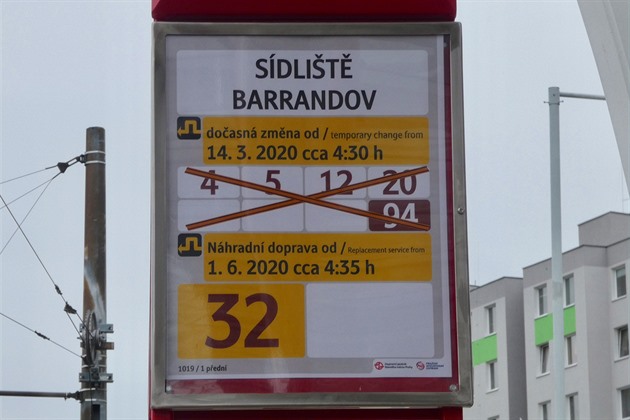 Tramvajová linka číslo 32 je připravena k zahájení provozu (1. 6. 2020)