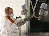Výroba elektromotorů v nové hale mohelnického Siemensu. Výroba elektromotorů v nové hale mohelnického Siemensu.