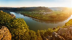 Pohled na Rossatz a Dürnstein Pohled na Rossatz a Dürnstein