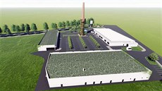 Vizualizace nového obchodního centra v průmyslové zóně ve Dvoře Králové nad... Vizualizace nového obchodního centra v průmyslové zóně ve Dvoře Králové nad...