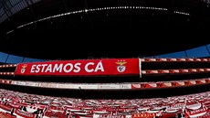 Estadio da Luz, sídlo Benfiky Lisabon, před ligovým zápasem s Tondelou Estadio da Luz, sídlo Benfiky Lisabon, před ligovým zápasem s Tondelou