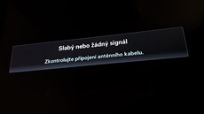 Místo TV programů varováni televizoru Místo TV programů varováni televizoru