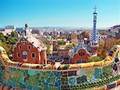 Park Güell v Barcelon