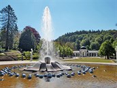 Mariánské Lázně - zpívající fontána Mariánské Lázně - zpívající fontána