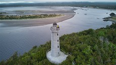 Maják v osadě Inio na konci pětidenního výletu skrz NP Tantauco Maják v osadě Inio na konci pětidenního výletu skrz NP Tantauco
