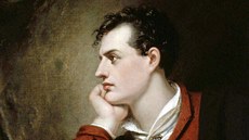 Britský básník George Gordon Byron v roce 1813 Britský básník George Gordon Byron v roce 1813