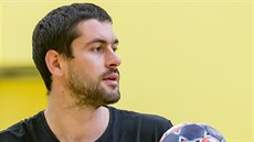 Levoruký házenkář Petr Linhart získal s plzeňským Talentem tři mistrovské... Levoruký házenkář Petr Linhart získal s plzeňským Talentem tři mistrovské...