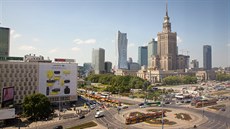 Palác kultury a vědy a byznysové centrum Varšavy. Palác kultury a vědy a byznysové centrum Varšavy.
