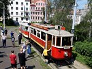 Snímek z obratiště Královka. Snímek z obratiště Královka.