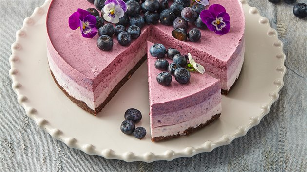 Borůvkový cheesecake Borůvkový cheesecake