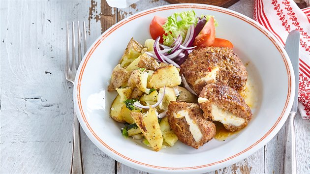 Plněná pljeskavica