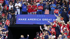Americký prezident Donald Trump na předvolebním mítinku v Tulse v Oklahomě (20.... Americký prezident Donald Trump na předvolebním mítinku v Tulse v Oklahomě (20....
