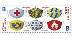 Česká pošta vydala známky s motivem ochranných roušek. Česká pošta vydala známky s motivem ochranných roušek.