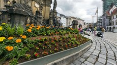 Schodiště okolo základny olomouckého sloupu Nejsvětější Trojice dostalo... Schodiště okolo základny olomouckého sloupu Nejsvětější Trojice dostalo...
