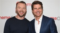 Simon Pegg a Tom Cruise (Las Vegas, 25. dubna 2018)