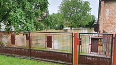 Potok Lodrantka zaplavil v Dolní Rovni sklepy dom, zahrady a silnice. Místní...