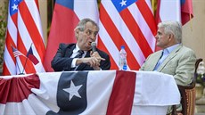 Prezident Miloš Zeman vystoupil 30. června 2020 s projevem na oslavě při... Prezident Miloš Zeman vystoupil 30. června 2020 s projevem na oslavě při...