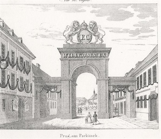 Poíská brána, rok 1836