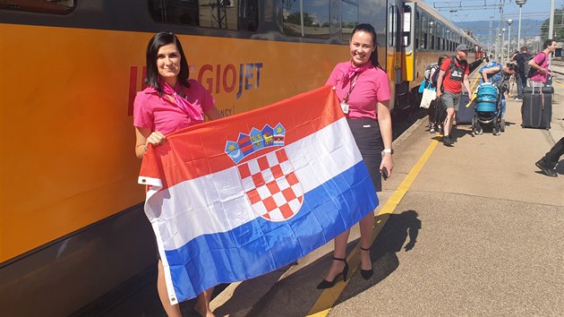 Prvn vlak RegioJetu dorazil z eska do Chorvatska