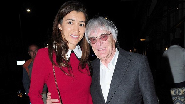 Fabiana Flosi a Bernie Ecclestone (Londn, 8. kvtna 2016)