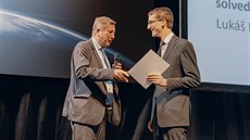 Zakladatel startupu Dronetag Lukáš Brhl na předávání cen Galileo masters Zakladatel startupu Dronetag Lukáš Brhl na předávání cen Galileo masters