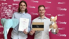 Egor Nefedov (vlevo) a Jaroslav Peterka se svým podnikatelským záměrem vyrábět... Egor Nefedov (vlevo) a Jaroslav Peterka se svým podnikatelským záměrem vyrábět...