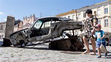 Smetanovo náměstí nyní zdobí moderní umění. Smetanovo náměstí nyní zdobí moderní umění.