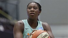 Tina Charlesová v dresu New York Liberty Tina Charlesová v dresu New York Liberty