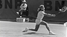 Švédský tenista Björn Borg na snímku z roku 1976 Švédský tenista Björn Borg na snímku z roku 1976