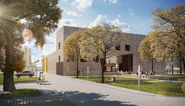 Plánovanou podobu kulturního centra v Ronov navrhlo studio Archteam.
